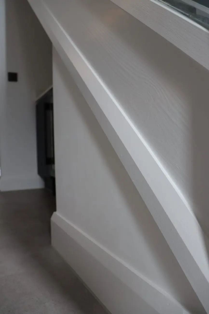 Staircase string and handrail detail